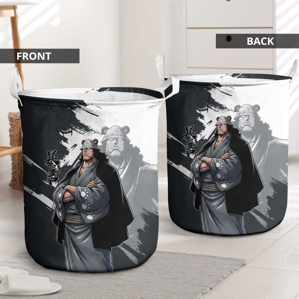 Bartholomew Kuma One Piece Laundry Basket Revolutionary Ink Wash Anime