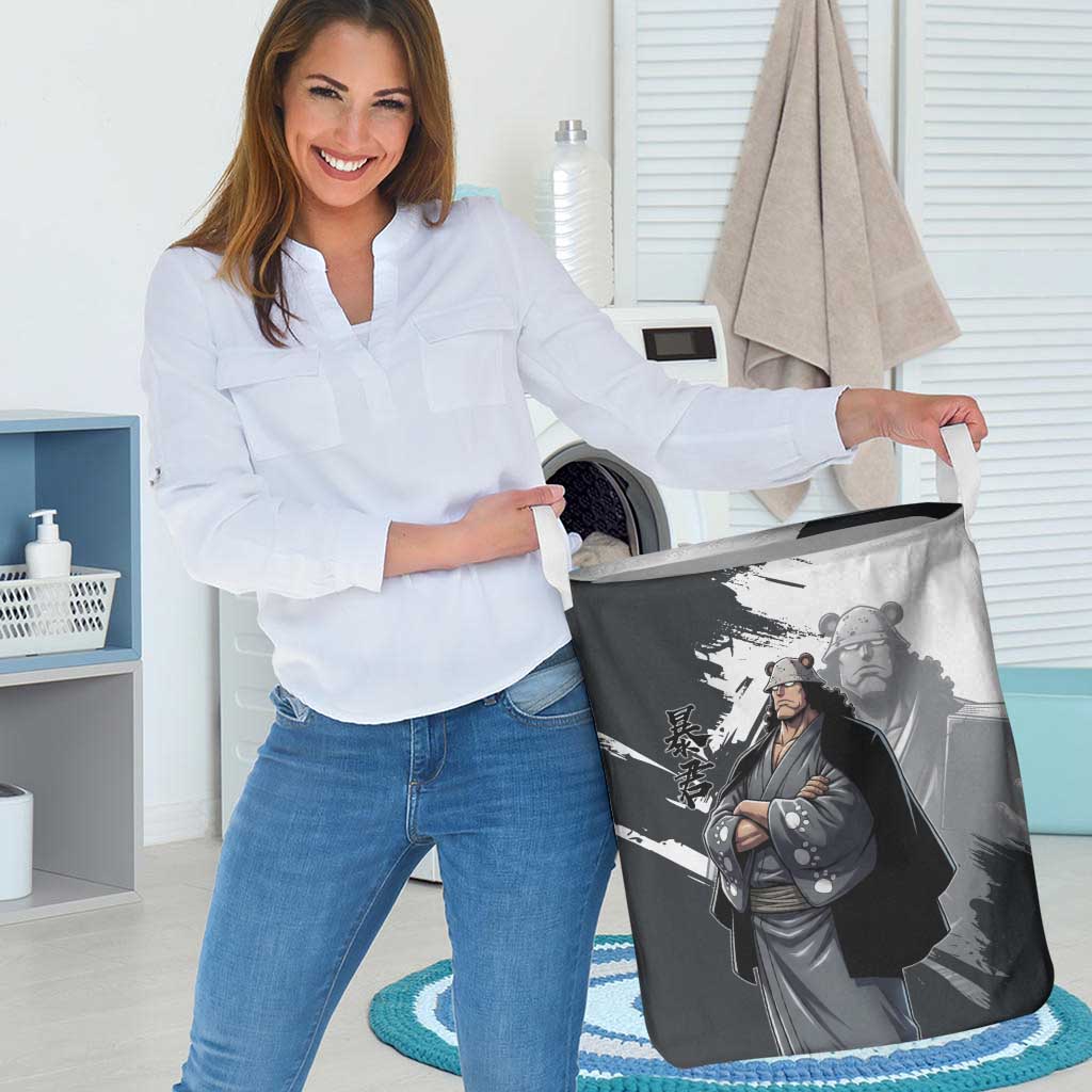Bartholomew Kuma One Piece Laundry Basket Revolutionary Ink Wash Anime