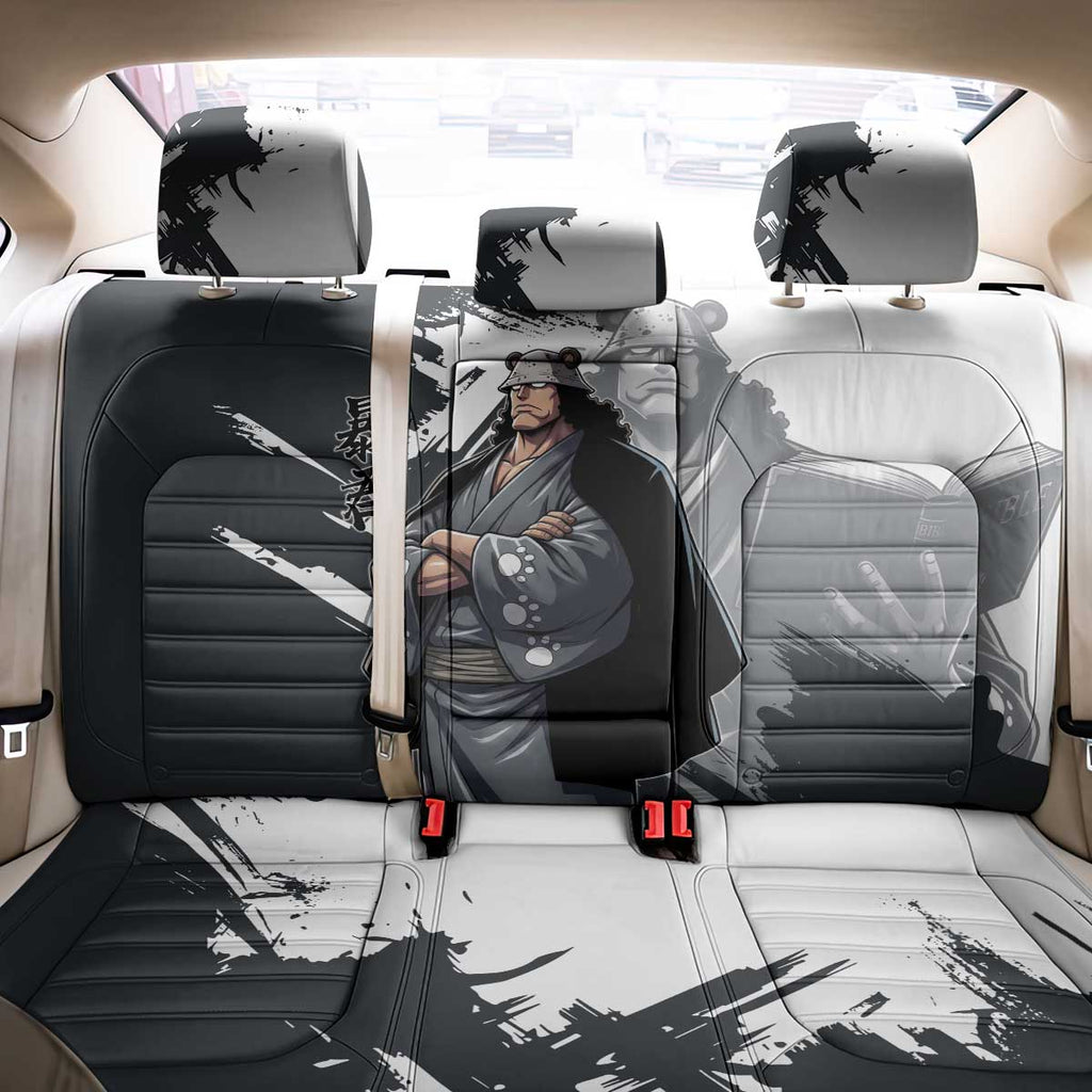 Bartholomew Kuma One Piece Back Car Seat Cover Revolutionary Ink Wash Anime