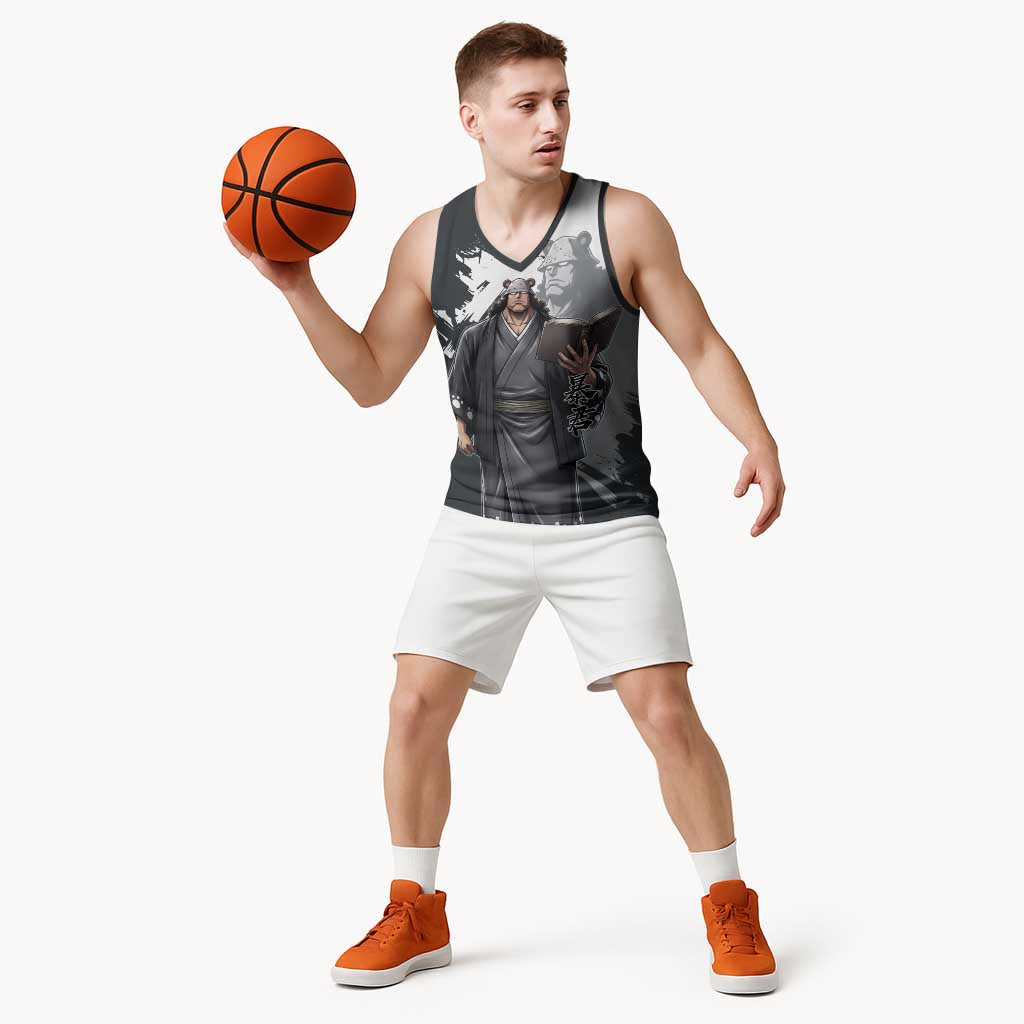 Bartholomew Kuma One Piece Basketball Jersey Revolutionary Ink Wash Anime