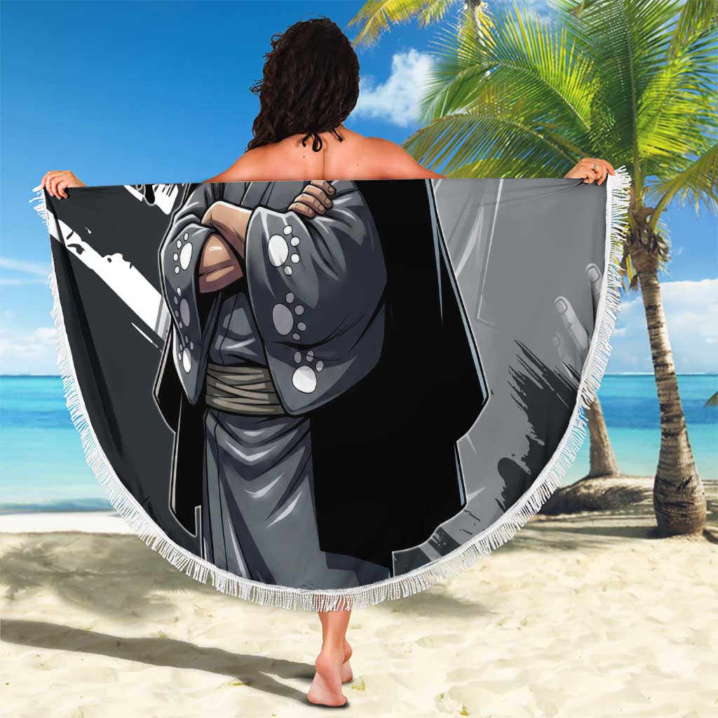 Bartholomew Kuma One Piece Beach Blanket Revolutionary Ink Wash Anime
