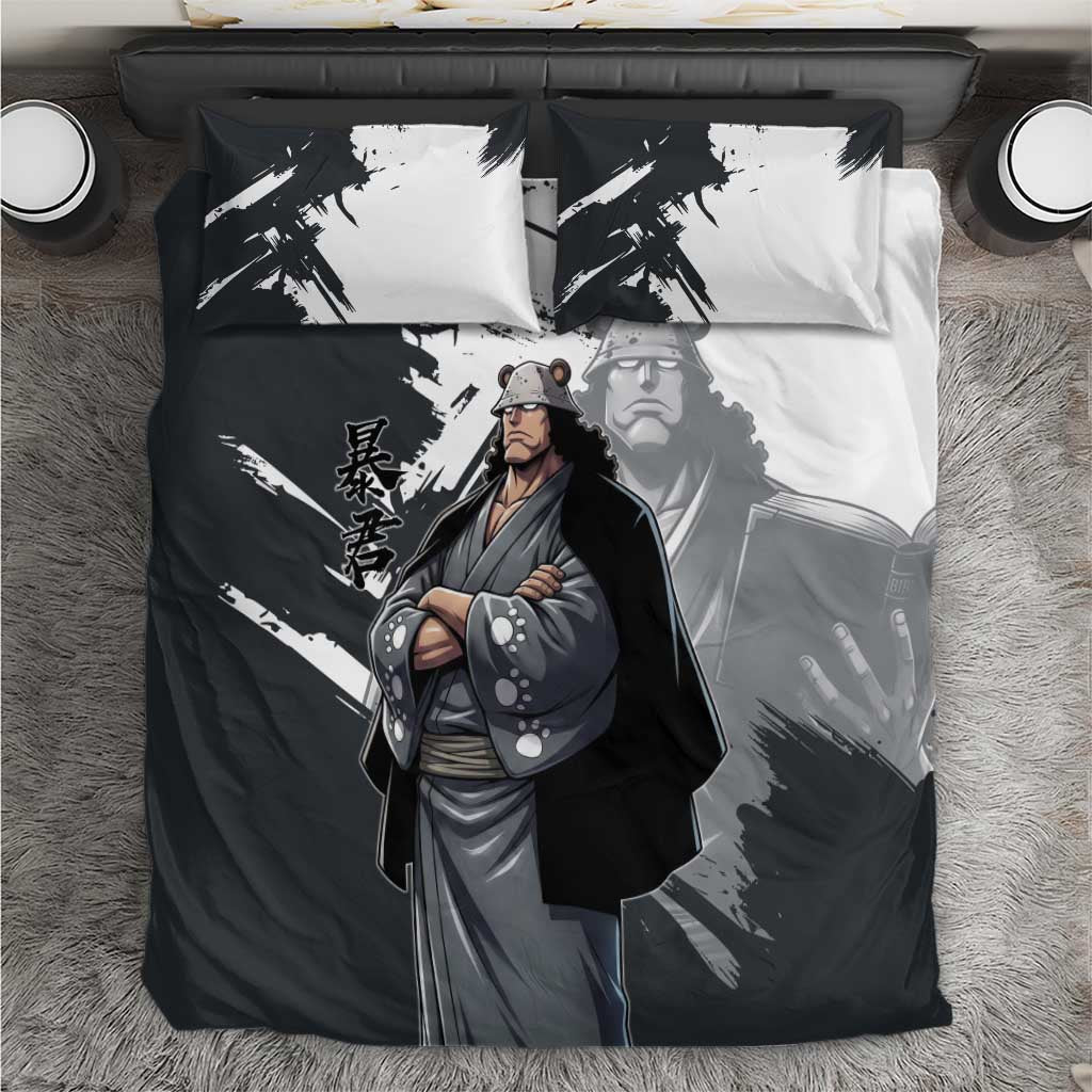 Bartholomew Kuma One Piece Bedding Set Revolutionary Ink Wash Anime