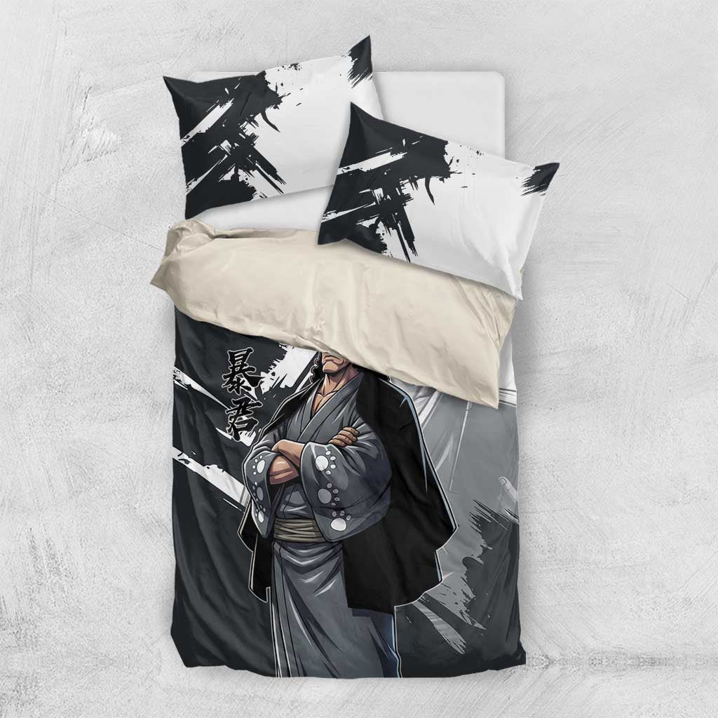 Bartholomew Kuma One Piece Bedding Set Revolutionary Ink Wash Anime