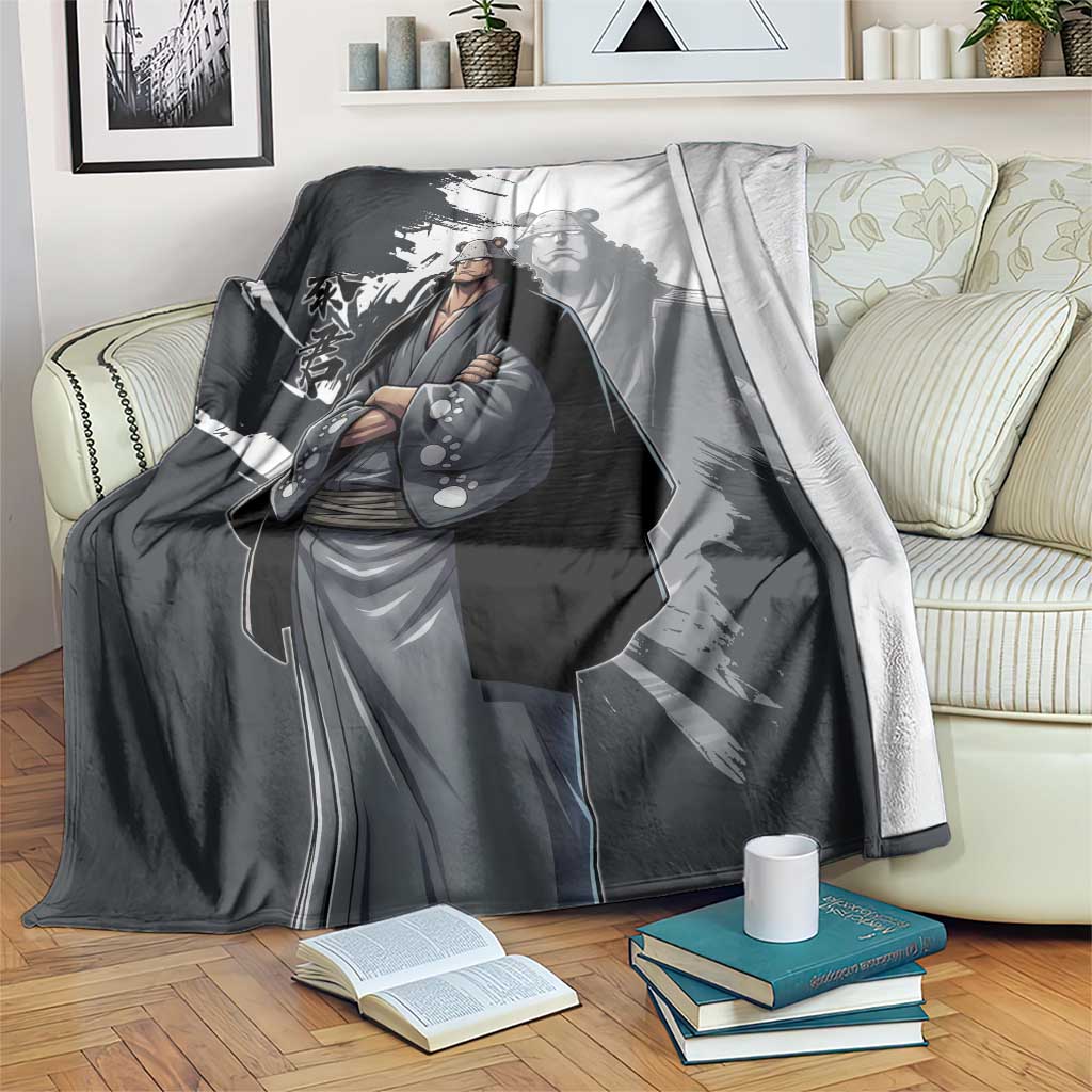 Bartholomew Kuma One Piece Blanket Revolutionary Ink Wash Anime
