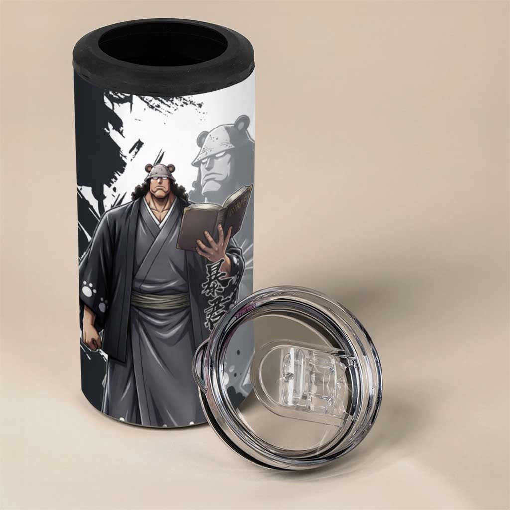 Bartholomew Kuma One Piece 4 in 1 Can Cooler Tumbler Revolutionary Ink Wash Anime