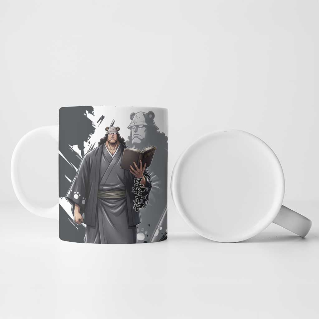Bartholomew Kuma One Piece Ceramic Mug Revolutionary Ink Wash Anime