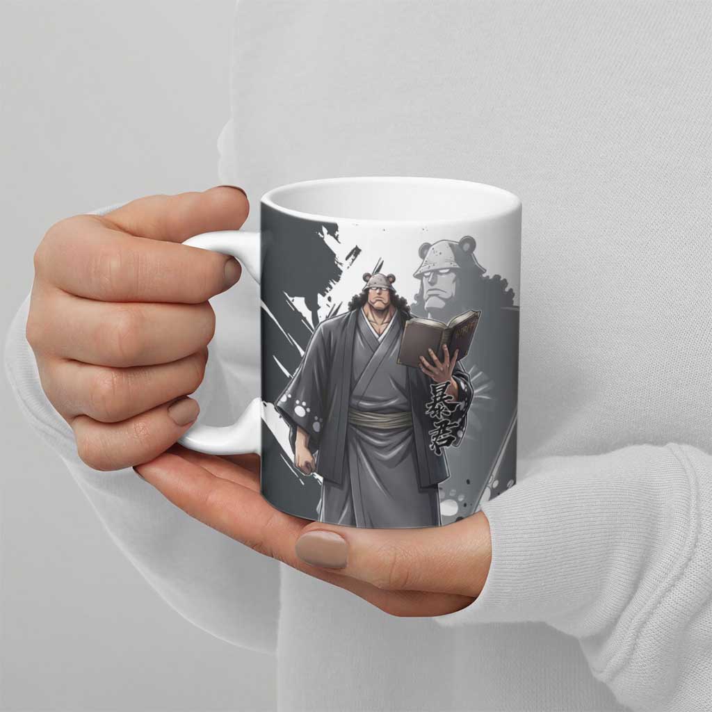 Bartholomew Kuma One Piece Ceramic Mug Revolutionary Ink Wash Anime