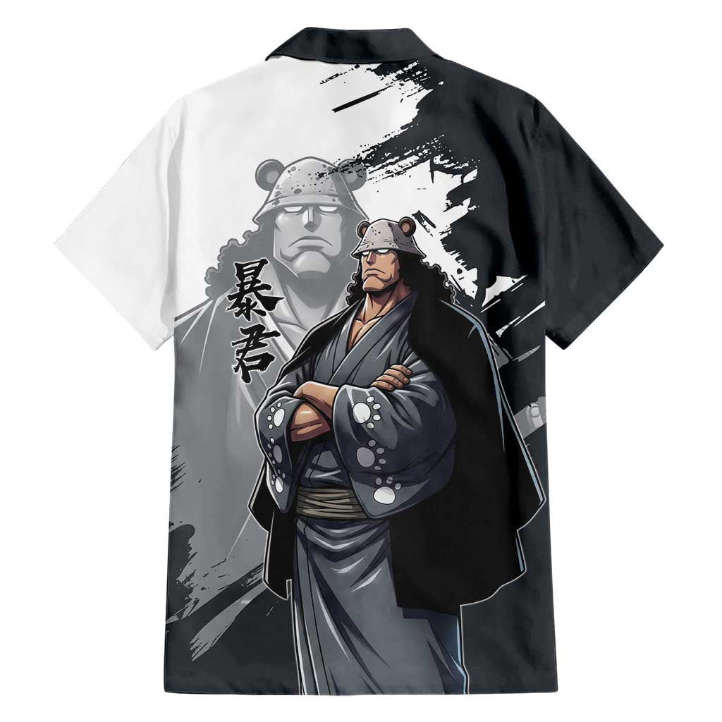 Bartholomew Kuma One Piece Family Matching Mermaid Dress and Hawaiian Shirt Revolutionary Ink Wash Anime