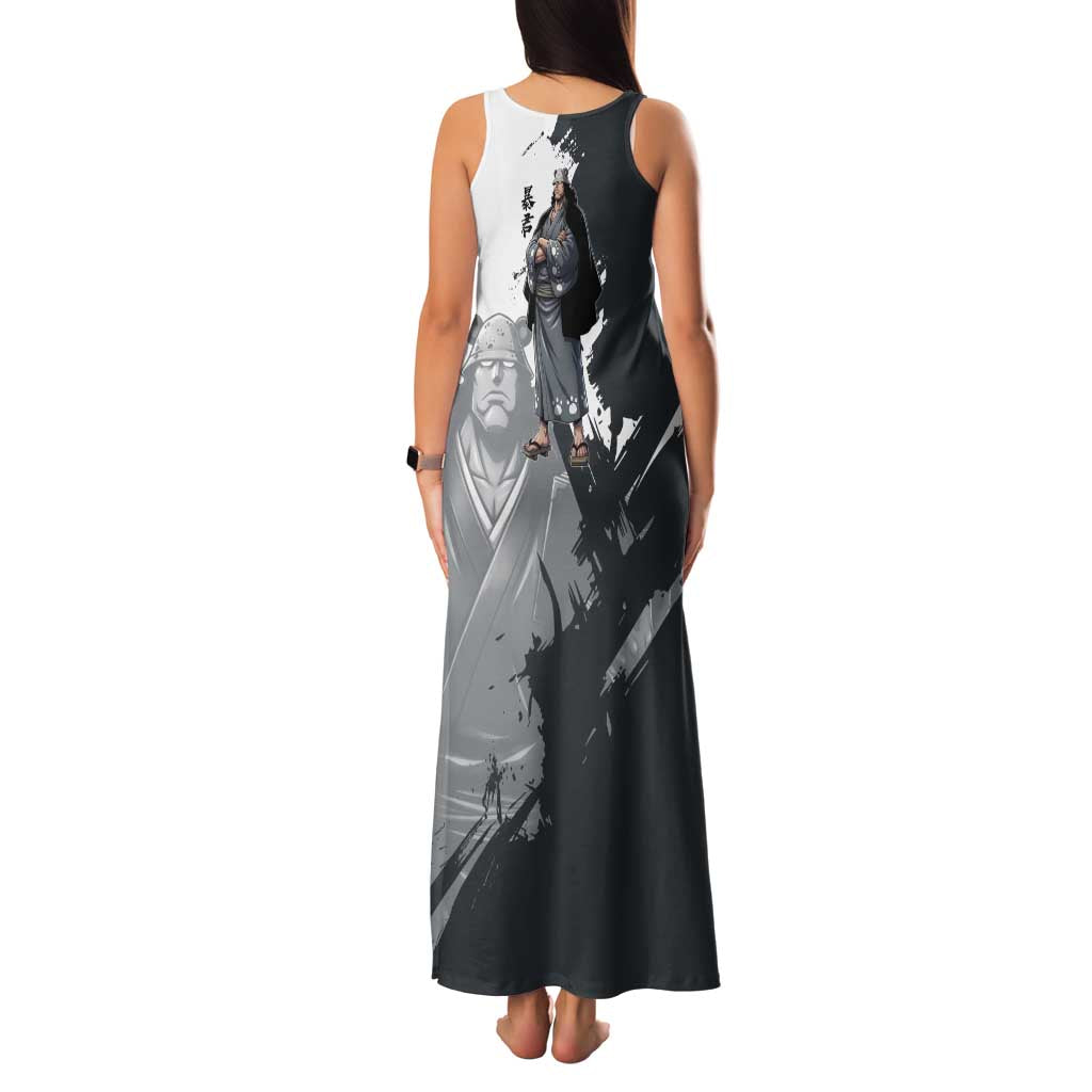Bartholomew Kuma One Piece Family Matching Tank Maxi Dress and Hawaiian Shirt Revolutionary Ink Wash Anime