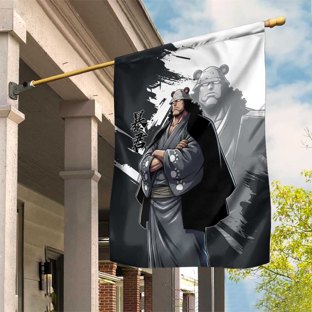 Bartholomew Kuma One Piece Garden Flag Revolutionary Ink Wash Anime