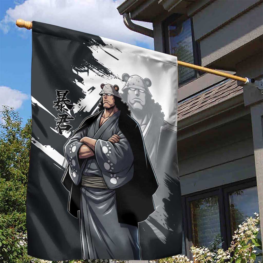 Bartholomew Kuma One Piece Garden Flag Revolutionary Ink Wash Anime