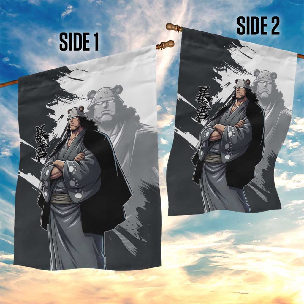 Bartholomew Kuma One Piece Garden Flag Revolutionary Ink Wash Anime