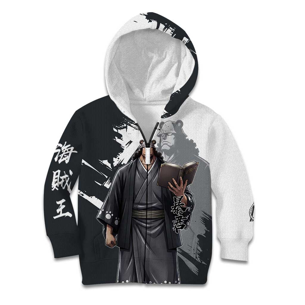 Bartholomew Kuma One Piece Kid Hoodie Revolutionary Ink Wash Anime
