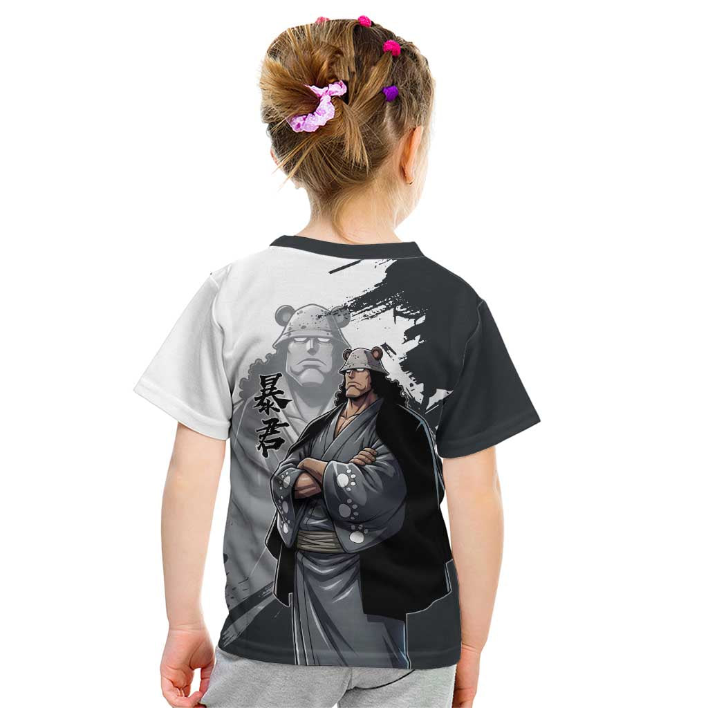 Bartholomew Kuma One Piece Kid T Shirt Revolutionary Ink Wash Anime