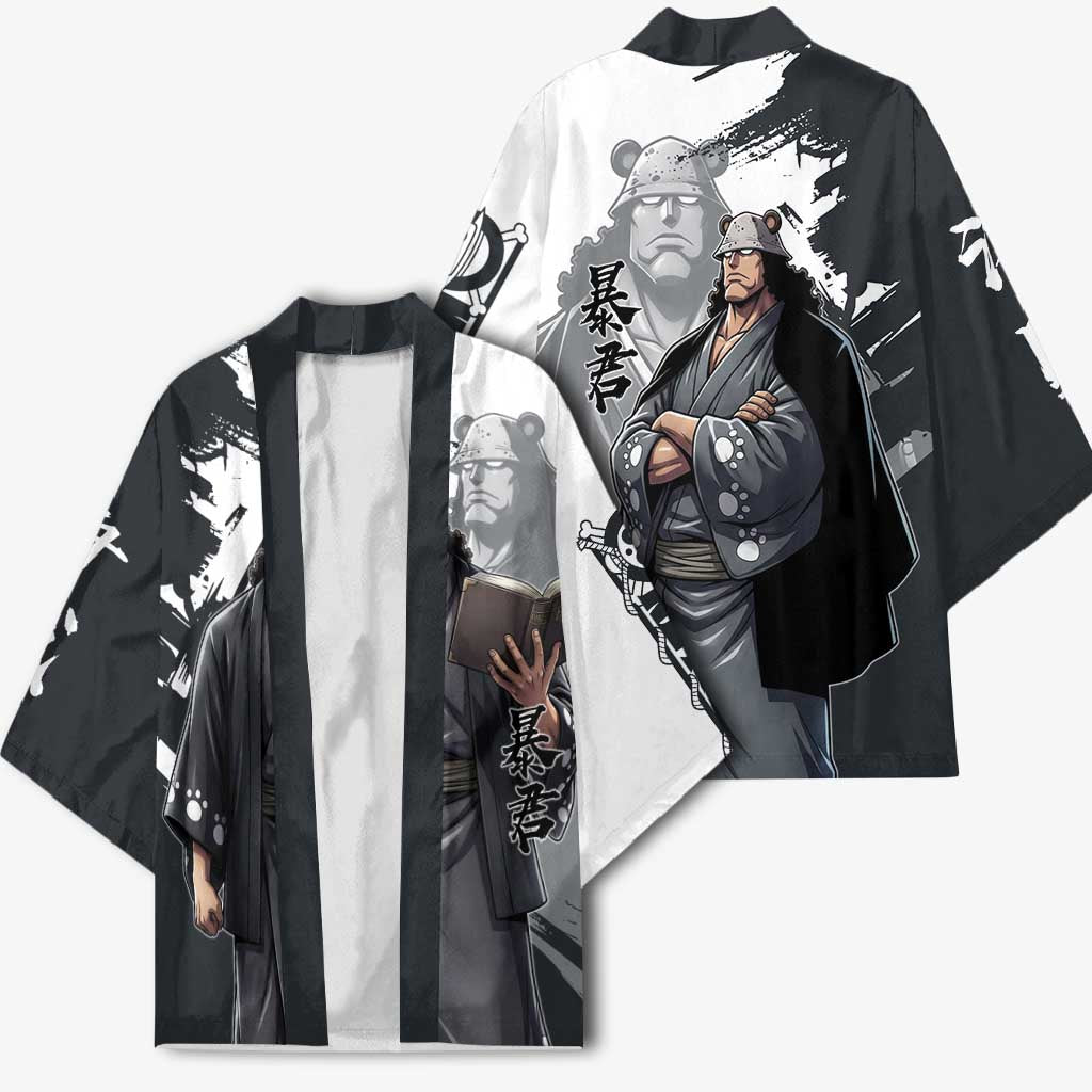 Bartholomew Kuma One Piece Kimono Revolutionary Ink Wash Anime