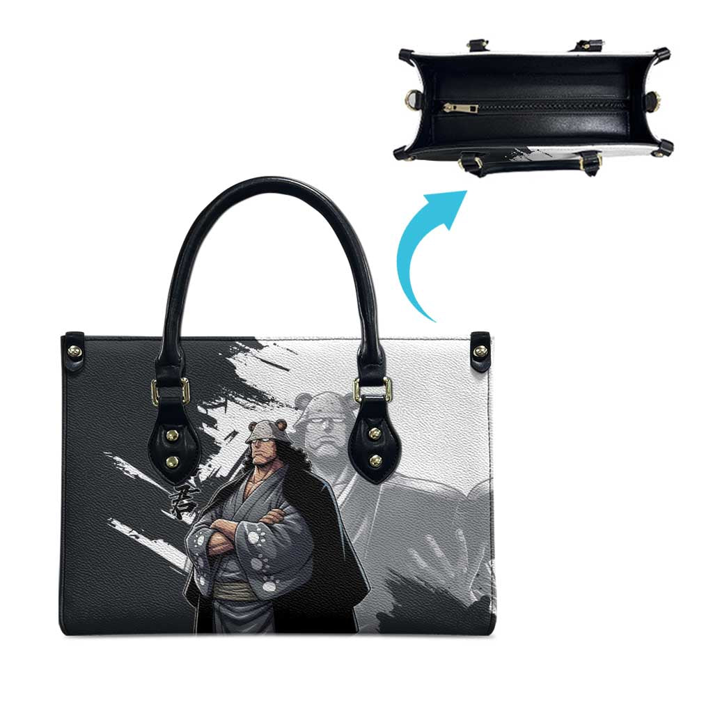 Bartholomew Kuma One Piece Leather Bag Revolutionary Ink Wash Anime
