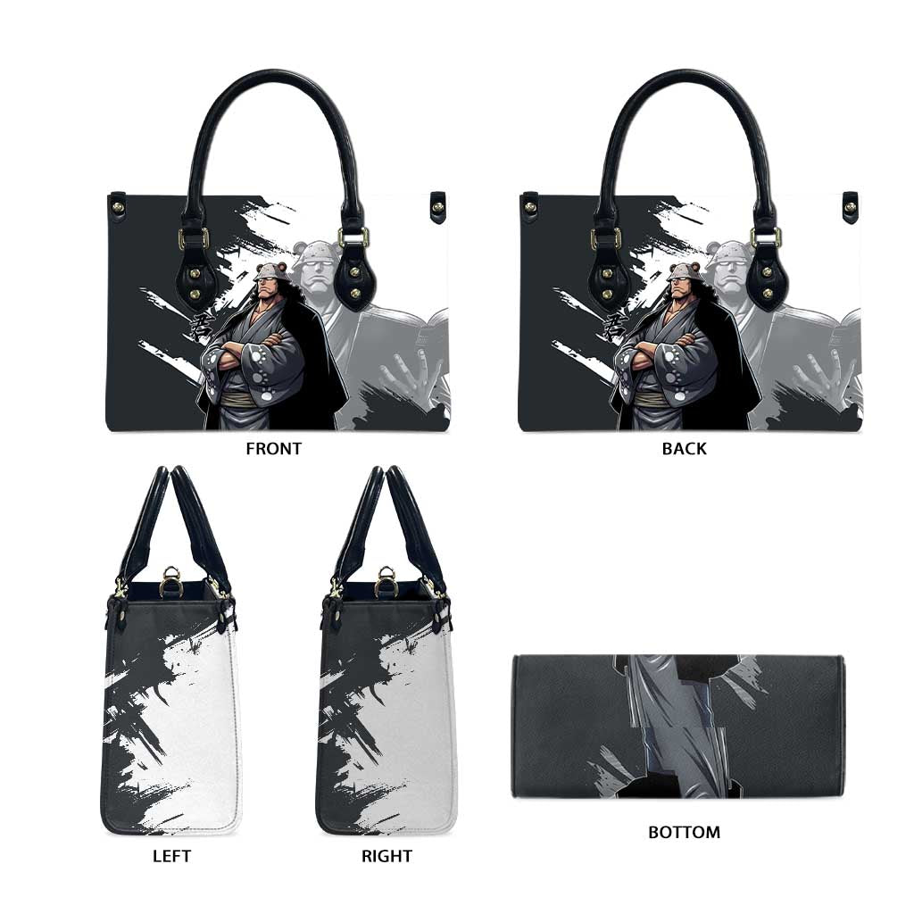 Bartholomew Kuma One Piece Leather Bag Revolutionary Ink Wash Anime