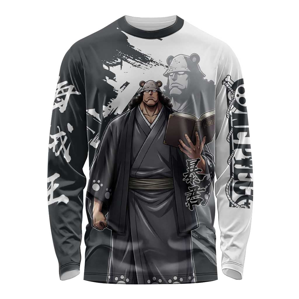 Bartholomew Kuma One Piece Long Sleeve Shirt Revolutionary Ink Wash Anime
