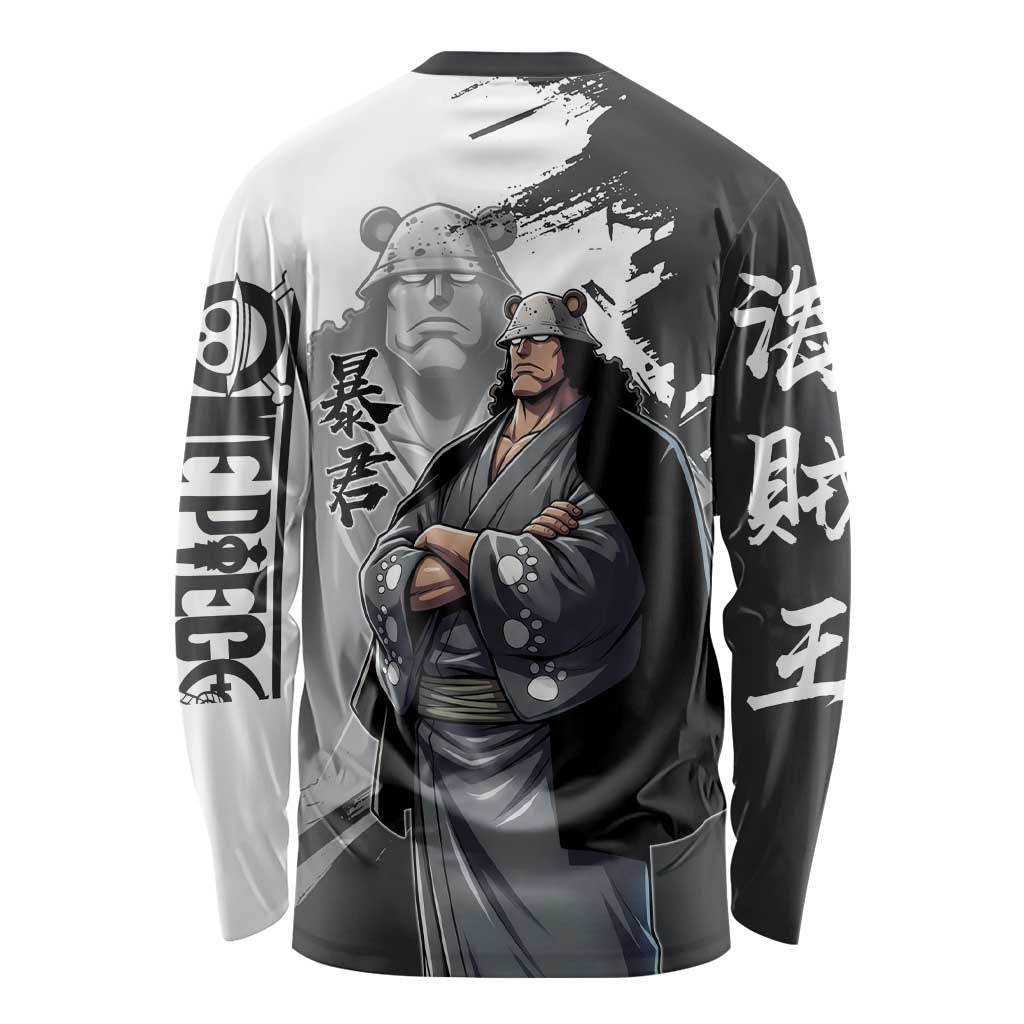 Bartholomew Kuma One Piece Long Sleeve Shirt Revolutionary Ink Wash Anime