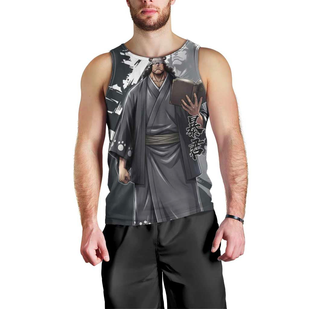 Bartholomew Kuma One Piece Men Tank Top Revolutionary Ink Wash Anime