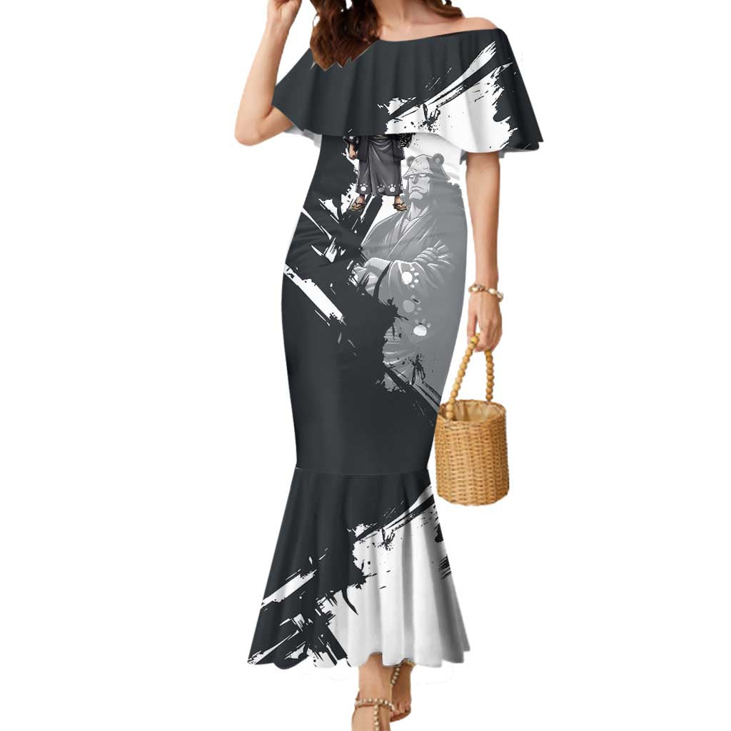 Bartholomew Kuma One Piece Mermaid Dress Revolutionary Ink Wash Anime