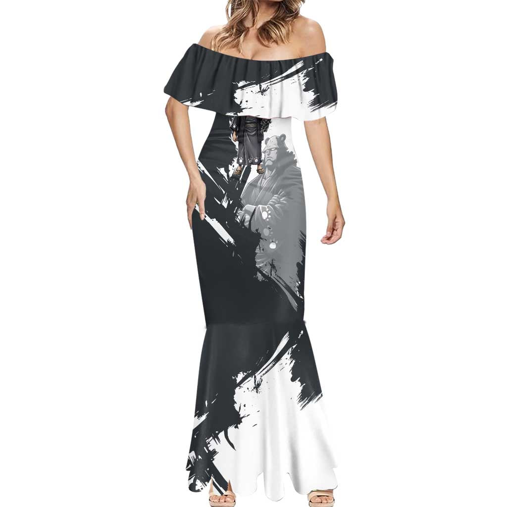 Bartholomew Kuma One Piece Mermaid Dress Revolutionary Ink Wash Anime