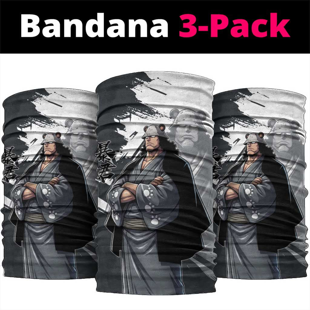 Bartholomew Kuma One Piece Neck Gaiter Revolutionary Ink Wash Anime