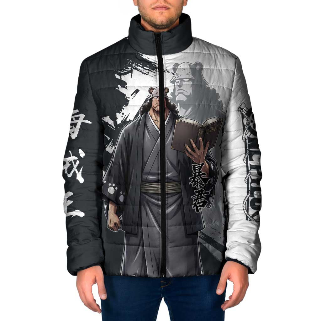 Bartholomew Kuma One Piece Padded Jacket Revolutionary Ink Wash Anime