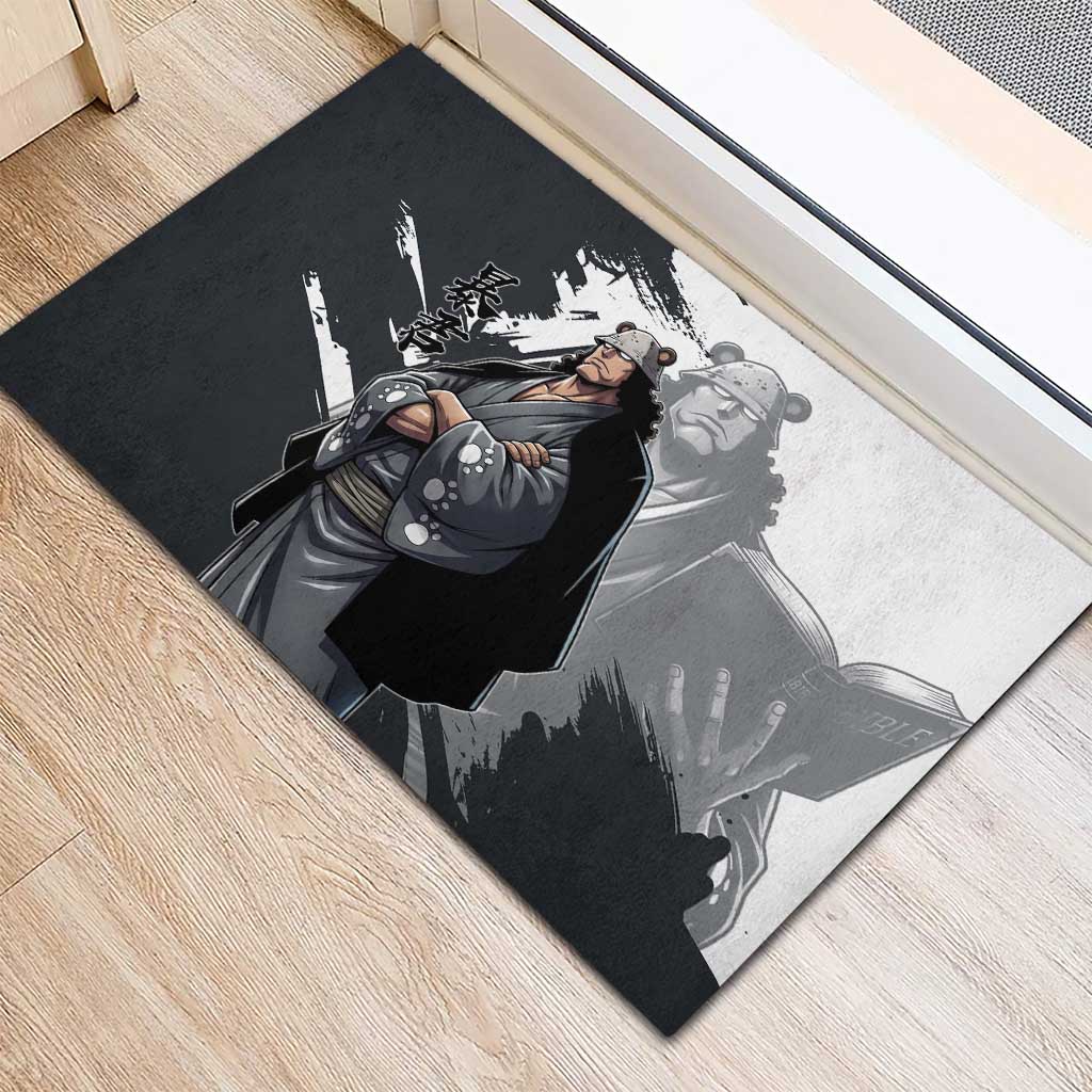 Bartholomew Kuma One Piece Rubber Doormat Revolutionary Ink Wash Anime