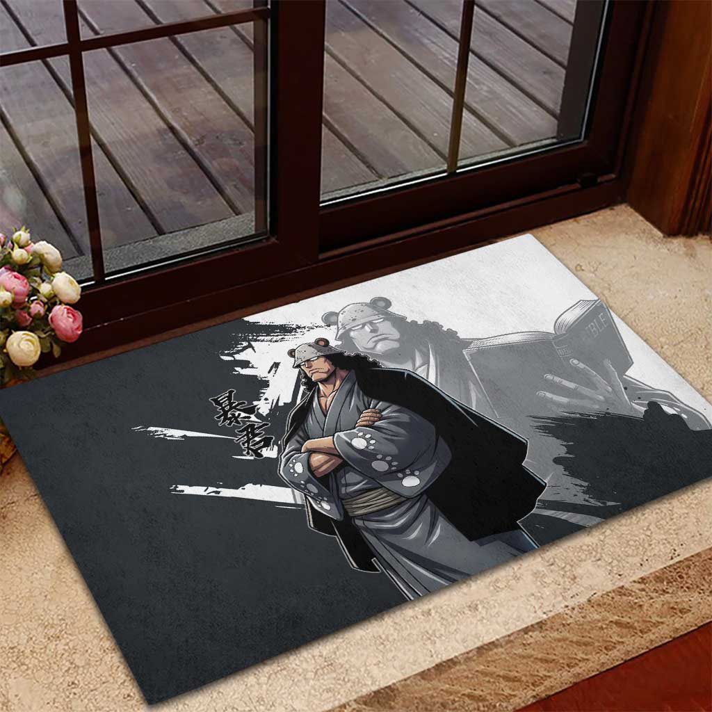 Bartholomew Kuma One Piece Rubber Doormat Revolutionary Ink Wash Anime