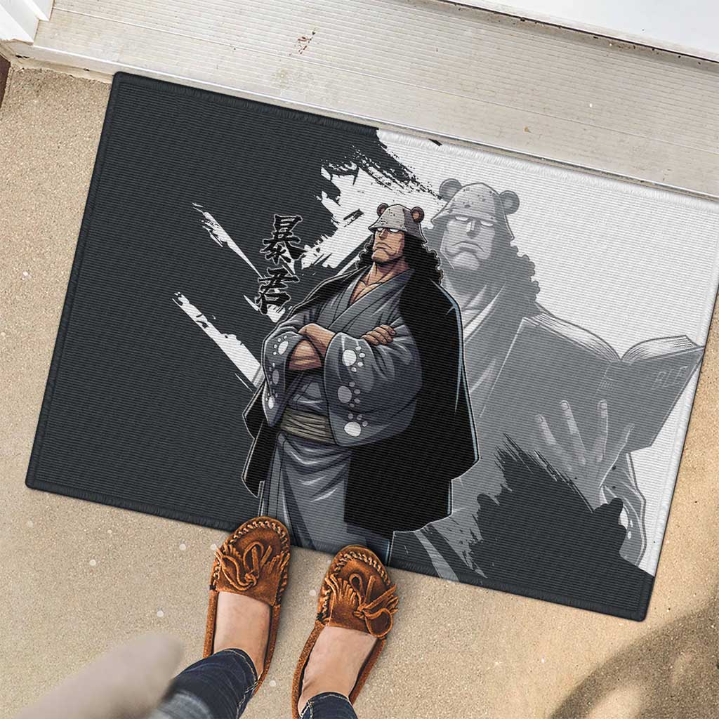 Bartholomew Kuma One Piece Rubber Doormat Revolutionary Ink Wash Anime