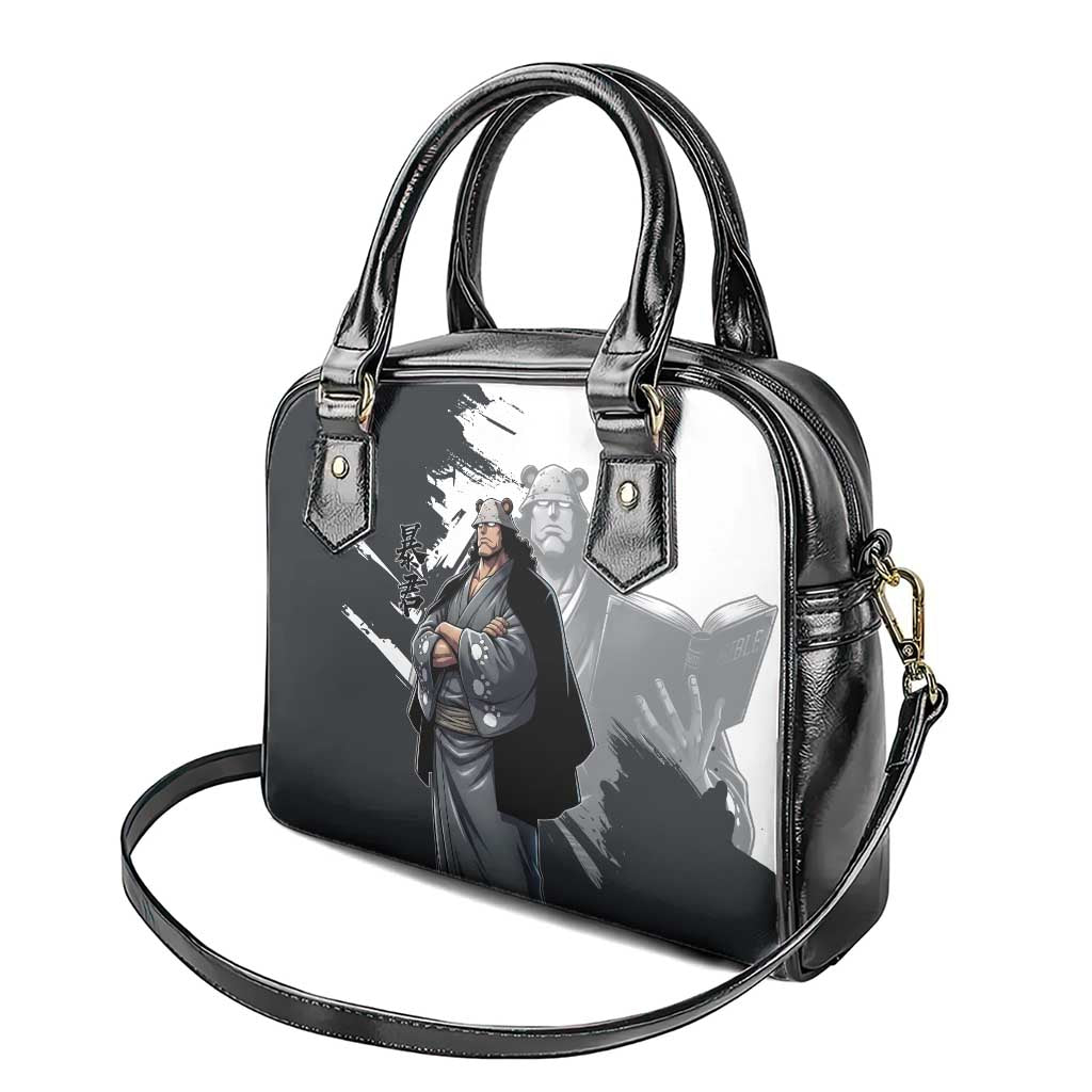 Bartholomew Kuma One Piece Shoulder Handbag Revolutionary Ink Wash Anime