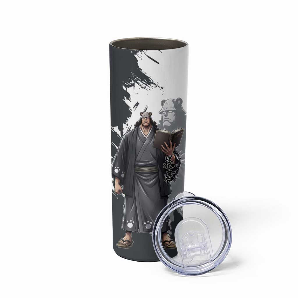 Bartholomew Kuma One Piece Skinny Tumbler Revolutionary Ink Wash Anime