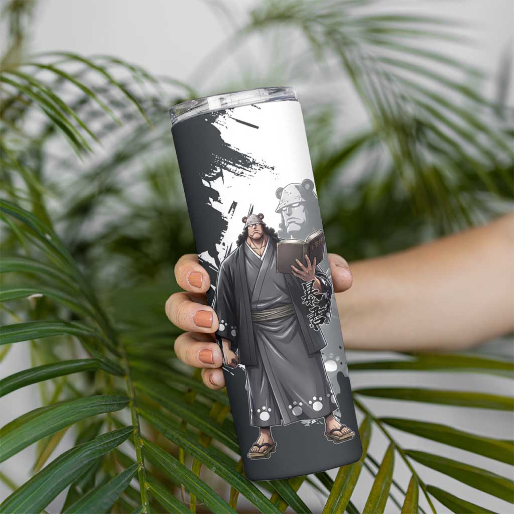 Bartholomew Kuma One Piece Skinny Tumbler Revolutionary Ink Wash Anime