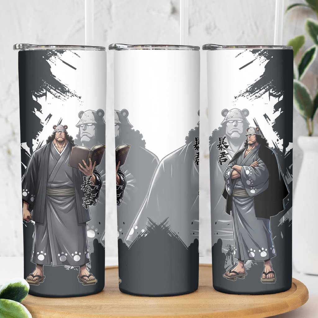 Bartholomew Kuma One Piece Skinny Tumbler Revolutionary Ink Wash Anime