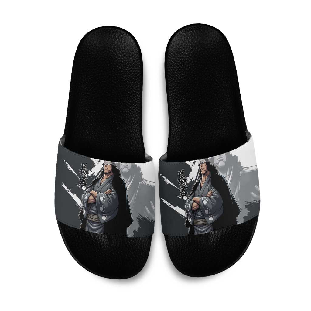 Bartholomew Kuma One Piece Slide Sandals Revolutionary Ink Wash Anime