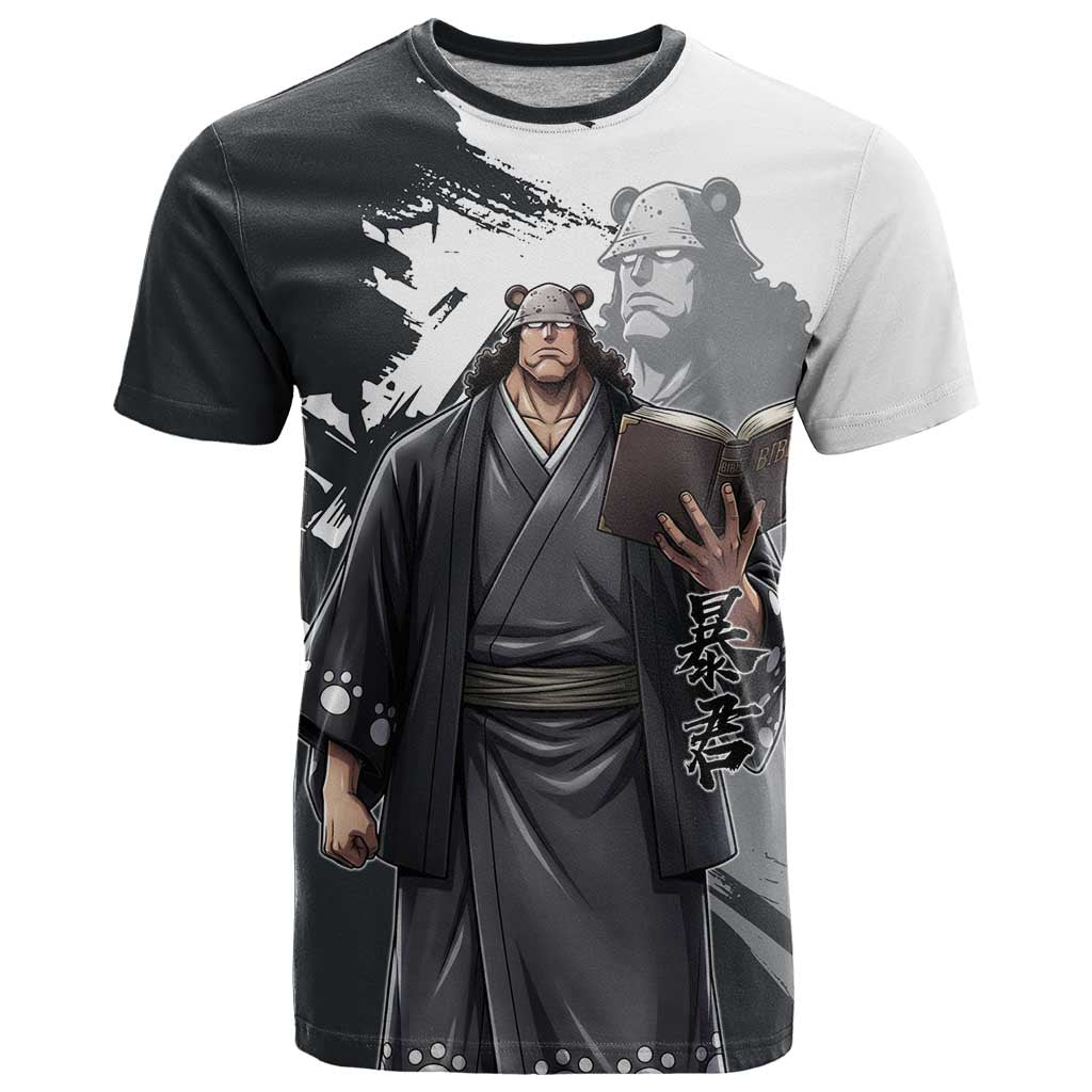 Bartholomew Kuma One Piece T Shirt Revolutionary Ink Wash Anime