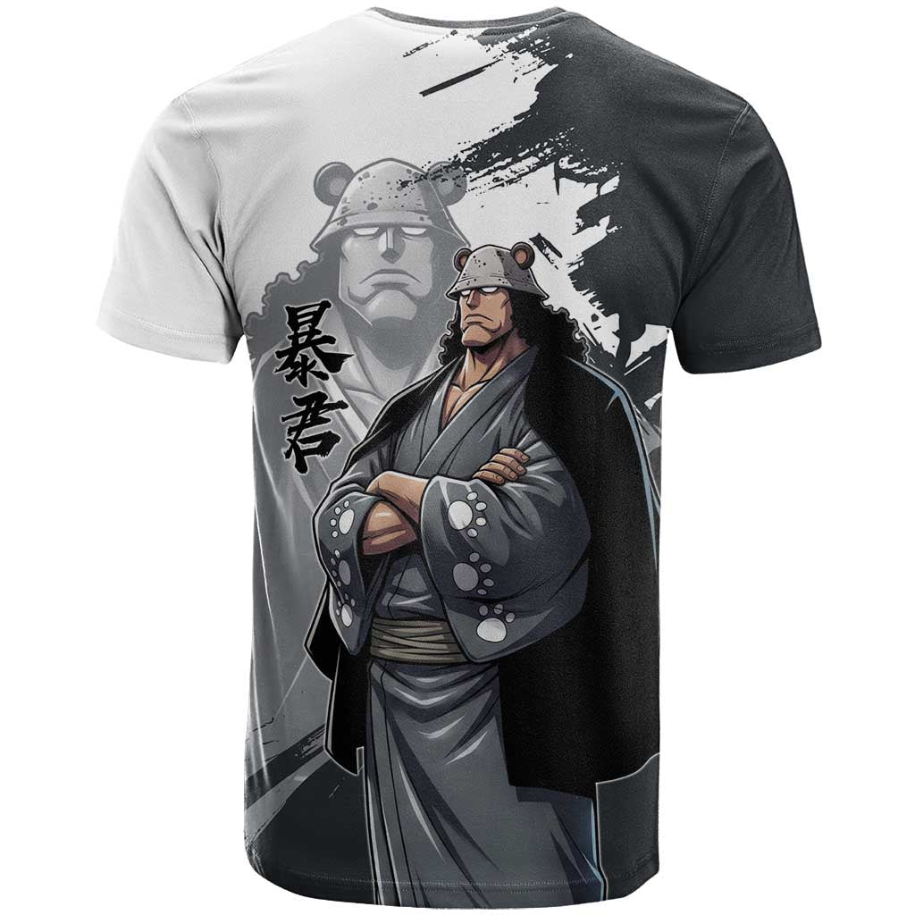 Bartholomew Kuma One Piece T Shirt Revolutionary Ink Wash Anime
