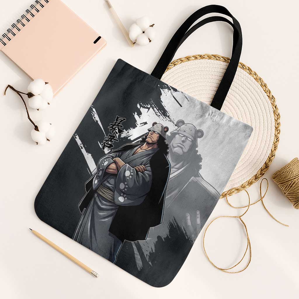Bartholomew Kuma One Piece Tote Bag Revolutionary Ink Wash Anime