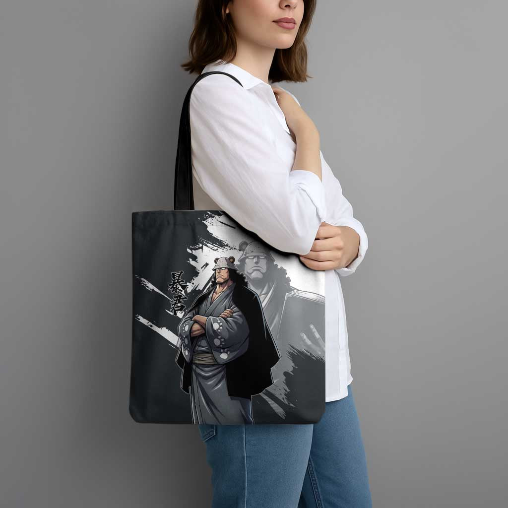 Bartholomew Kuma One Piece Tote Bag Revolutionary Ink Wash Anime
