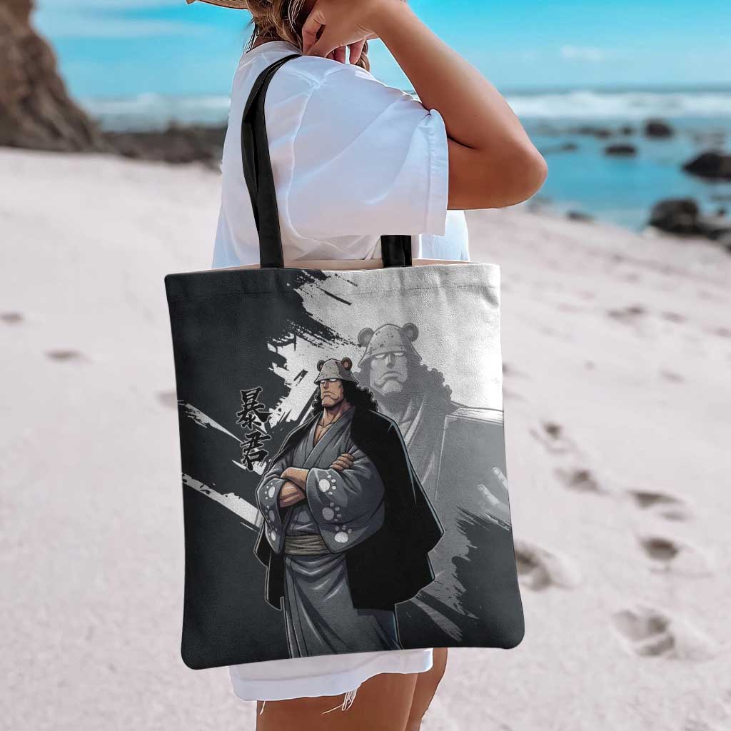 Bartholomew Kuma One Piece Tote Bag Revolutionary Ink Wash Anime