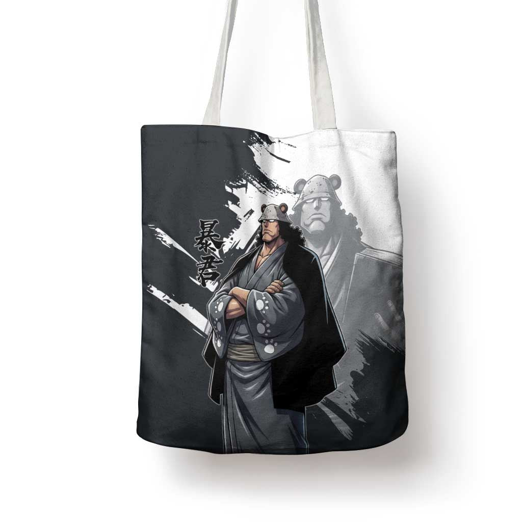 Bartholomew Kuma One Piece Tote Bag Revolutionary Ink Wash Anime