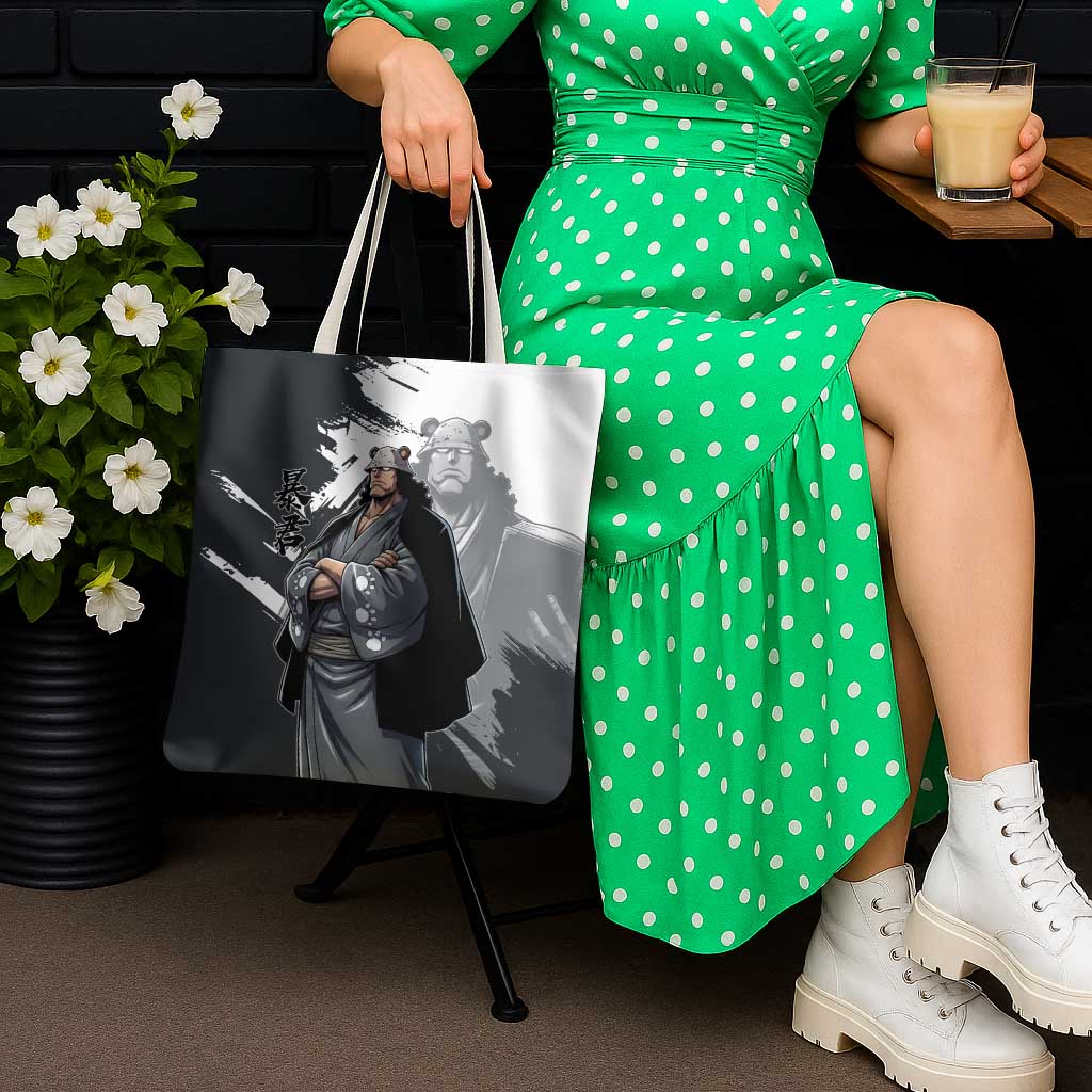 Bartholomew Kuma One Piece Tote Bag Revolutionary Ink Wash Anime