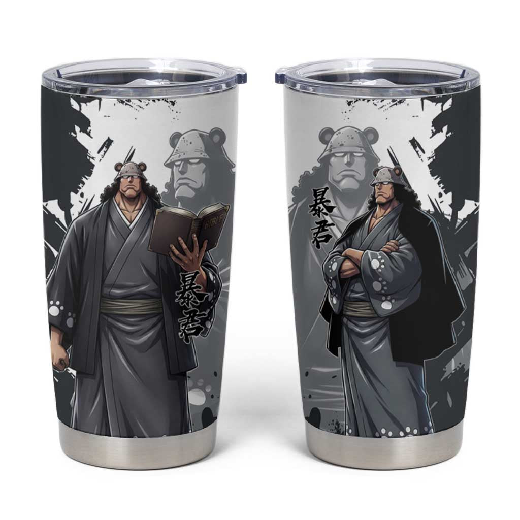 Bartholomew Kuma One Piece Tumbler Cup Revolutionary Ink Wash Anime