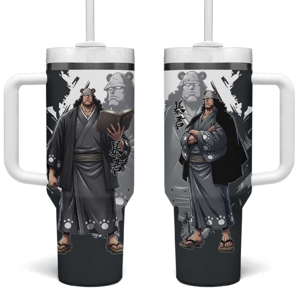 Bartholomew Kuma One Piece Tumbler With Handle Revolutionary Ink Wash Anime