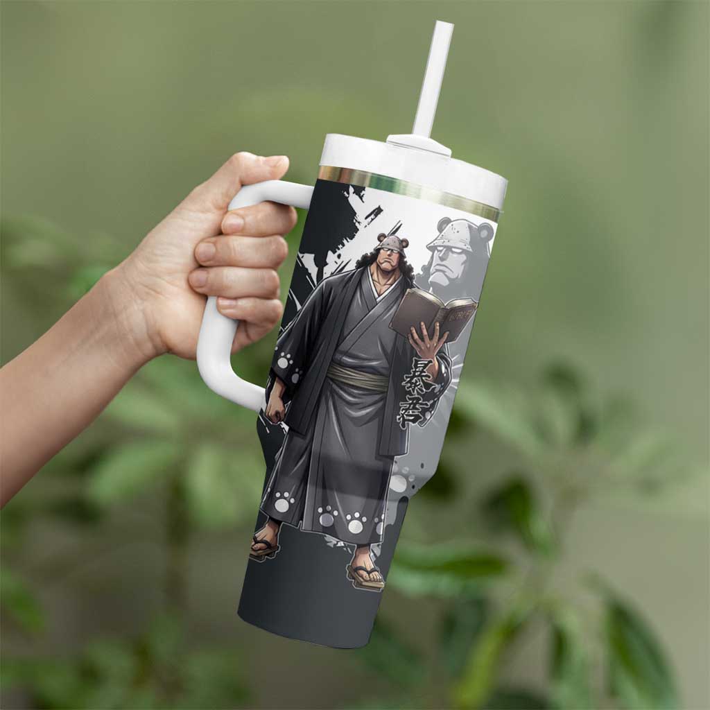 Bartholomew Kuma One Piece Tumbler With Handle Revolutionary Ink Wash Anime