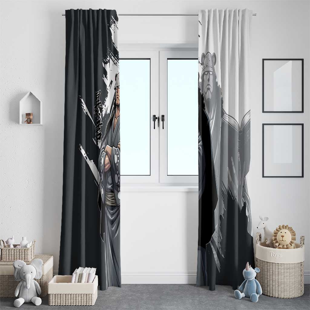 Bartholomew Kuma One Piece Window Curtain Revolutionary Ink Wash Anime