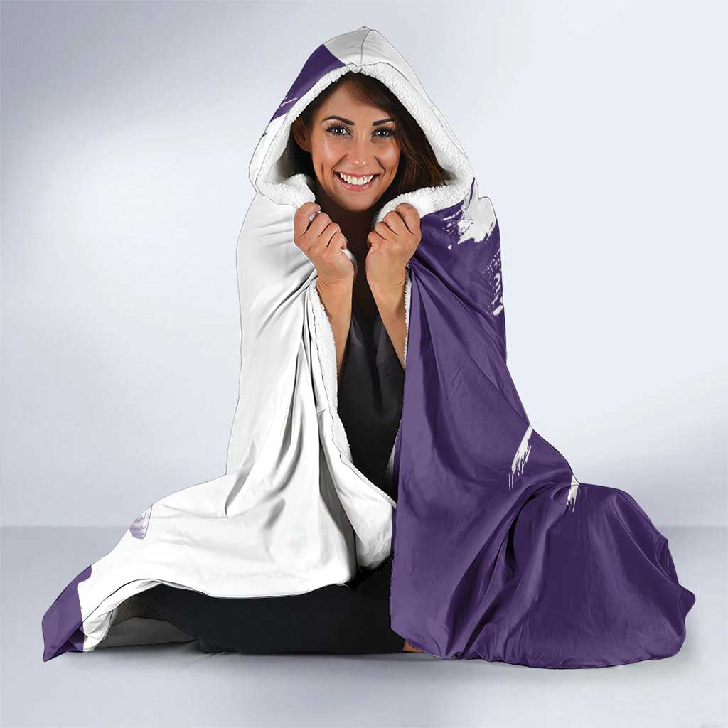 Luffy Gear 5 Anime Hooded Blanket One Piece Ink Splash Graphic