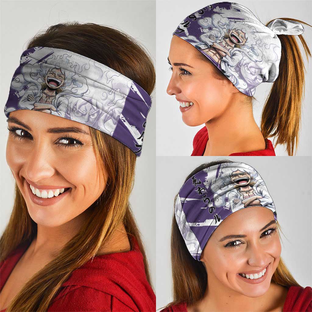 Luffy Gear 5 Anime Neck Gaiter One Piece Ink Splash Graphic