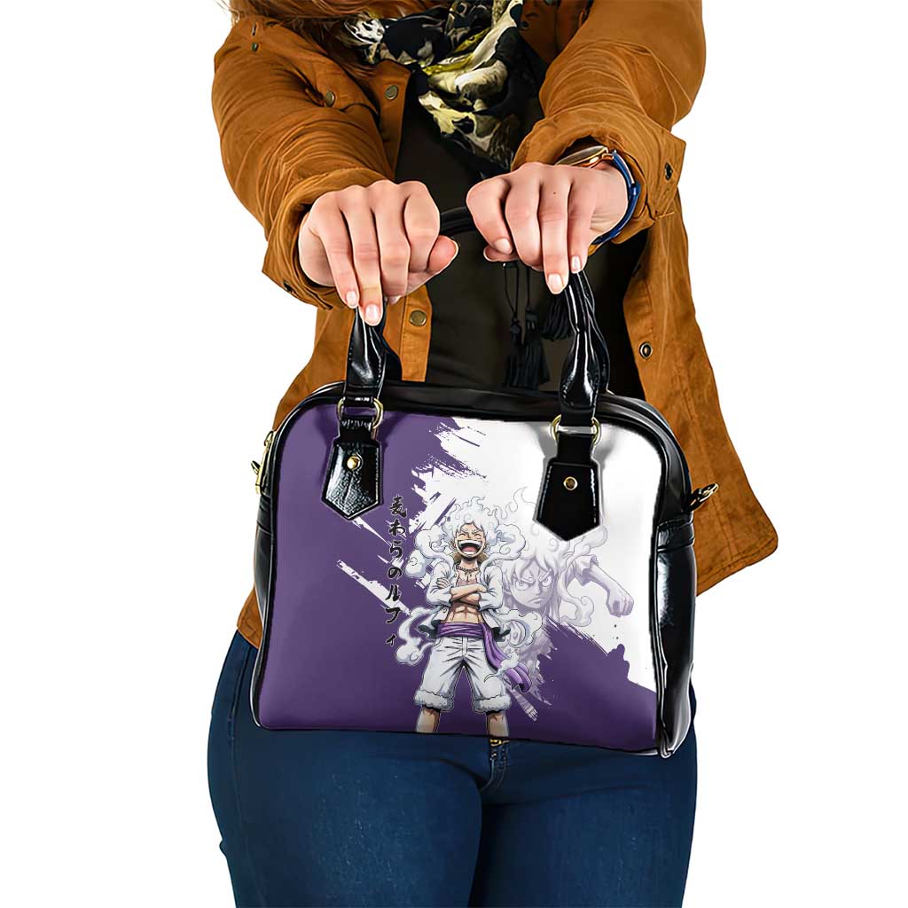 Luffy Gear 5 Anime Shoulder Handbag One Piece Ink Splash Graphic